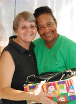 Founder of the Yolanda Thervil Foundation with  Jenny Tryhane Founder of United Caribbean Trust